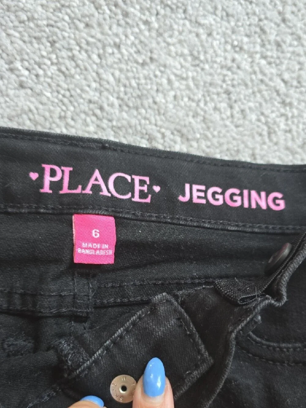 The Children's Place Black & Dark Blue Kids Jeans and Leggings Set